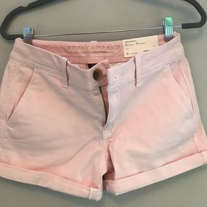 American Eagle Khaki Midi Shorts